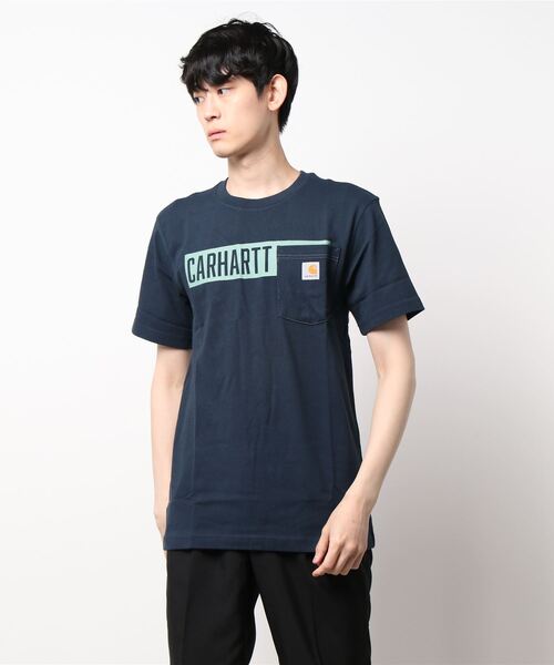 Carhartt(カーハート)の「【Carhartt/カーハート】carhartt HEAVYWEIGHT S/S LOGO CAMO TEE(UN)(Tシャツ/カットソー・メンズ・グレー/ネイビー/チャコールグレー・SMALL/MEDIUM/LARGE)」の1枚目の写真