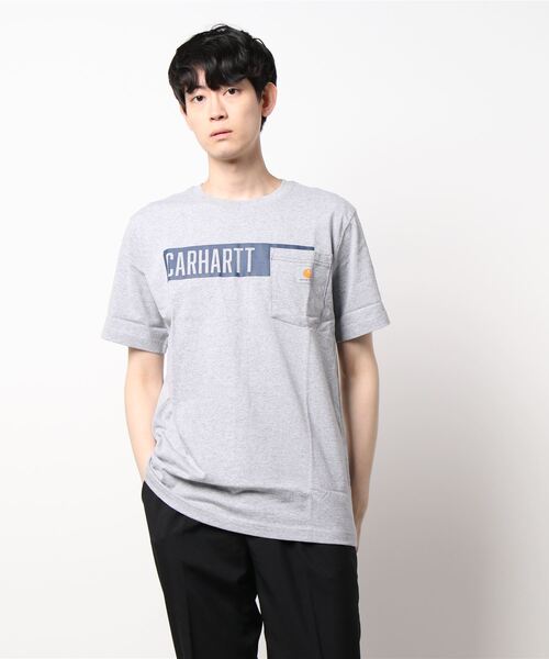Carhartt(カーハート)の「【Carhartt/カーハート】carhartt HEAVYWEIGHT S/S LOGO CAMO TEE(UN)(Tシャツ/カットソー・メンズ・グレー/ネイビー/チャコールグレー・SMALL/MEDIUM/LARGE)」の3枚目の写真