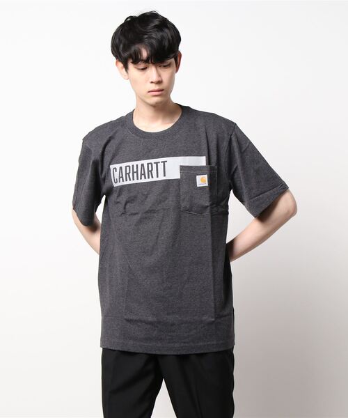 Carhartt(カーハート)の「【Carhartt/カーハート】carhartt HEAVYWEIGHT S/S LOGO CAMO TEE(UN)(Tシャツ/カットソー・メンズ・グレー/ネイビー/チャコールグレー・SMALL/MEDIUM/LARGE)」の2枚目の写真
