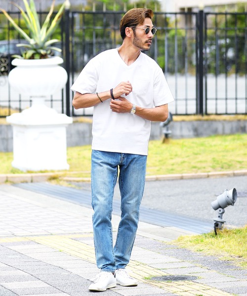 roshell(ロシェル)の「Vネック オーガビッツコットンポケTEE(Tシャツ/カットソー・メンズ・ホワイト系その他/グレー系その他/ブルー系その他/グリーン系その他2/ブルー系その他2/ブラック系その他/グリーン系その他/グレー系その他2・X-LARGE/MEDIUM/SMALL/LARGE)」の12枚目の写真