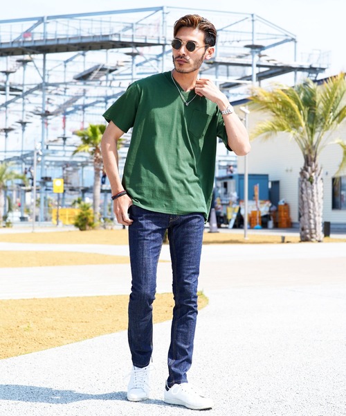 roshell(ロシェル)の「Vネック オーガビッツコットンポケTEE(Tシャツ/カットソー・メンズ・ホワイト系その他/グレー系その他/ブルー系その他/グリーン系その他2/ブルー系その他2/ブラック系その他/グリーン系その他/グレー系その他2・X-LARGE/MEDIUM/SMALL/LARGE)」の17枚目の写真