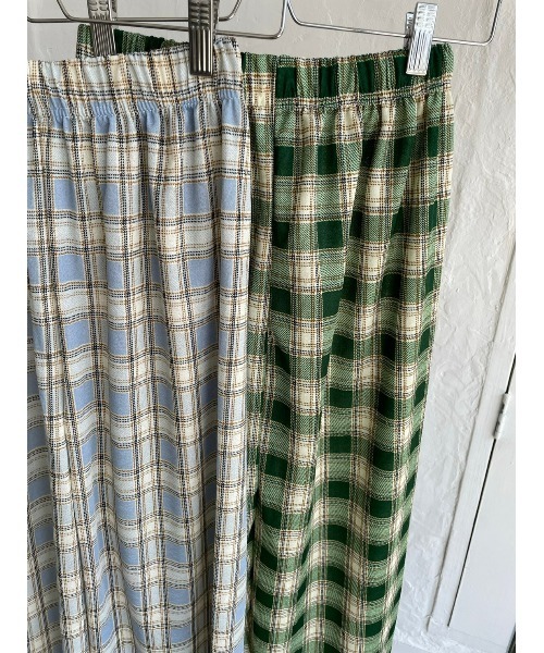 DAIS-Y（デイジー）の「チェック柄カラーワイドパンツ（その他パンツ・レディース・グリーン/ブルーグレー・FREE）」の14枚目の写真