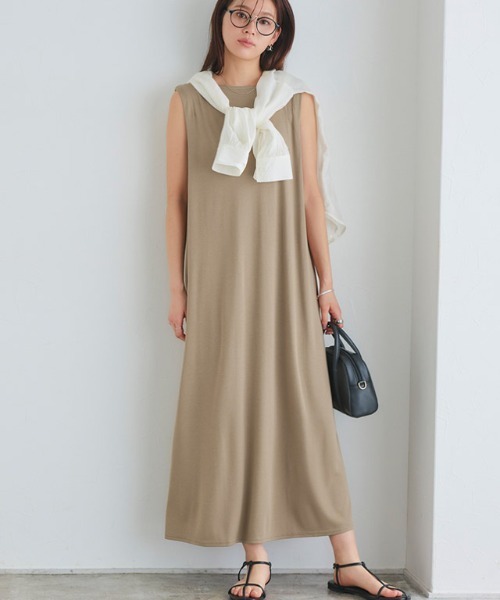 タックスリーブロングワンピース（ワンピース）｜Pierrot（ピエロ）の