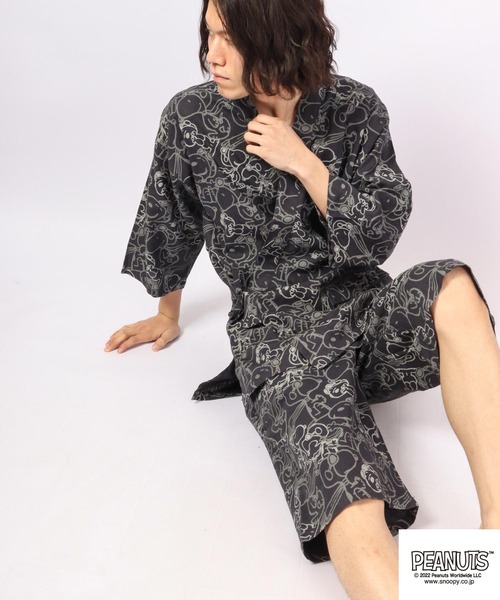 5枚セット ペットパラダイス スヌーピー 甚平 浴衣 SNOOPY ピーナッツ PEANUTS（ピーナッツ）の「PEANUTS スヌーピー 甚平（浴衣）」 - WEAR