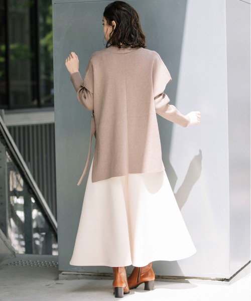 Munich（ミューニック）の「カシミアコットンフルニードルポンチョベスト（ベスト・レディース・ブラック/シルバーグレー/モカ・FREE）」の19枚目の写真