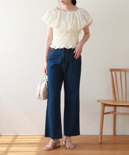 archives（アルシーヴ）の「バルーンフリルブラウス（シャツ/ブラウス・レディース・ブラック/アイボリー/グレイッシュベージュ・MEDIUM）」の10枚目の写真