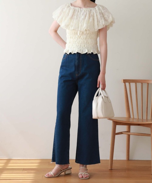 archives（アルシーヴ）の「バルーンフリルブラウス（シャツ/ブラウス・レディース・ブラック/アイボリー/グレイッシュベージュ・MEDIUM）」の11枚目の写真