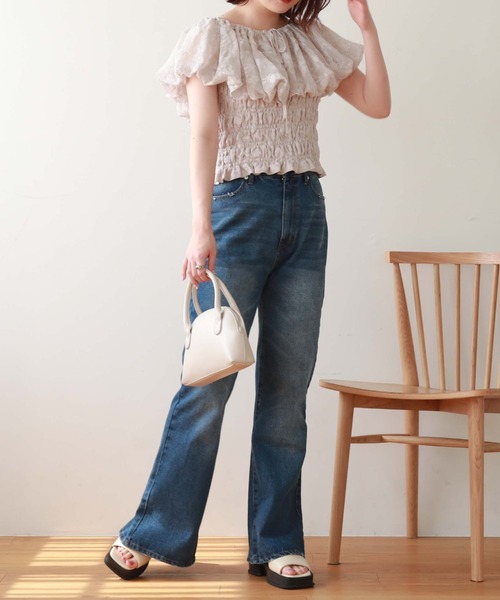 archives（アルシーヴ）の「バルーンフリルブラウス（シャツ/ブラウス・レディース・ブラック/アイボリー/グレイッシュベージュ・MEDIUM）」の19枚目の写真