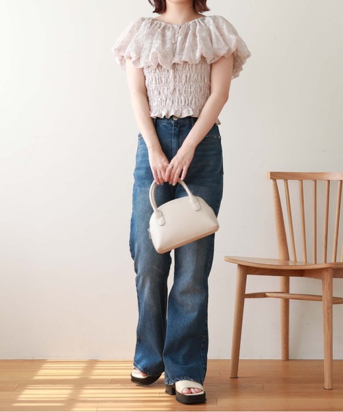 archives（アルシーヴ）の「バルーンフリルブラウス（シャツ/ブラウス・レディース・ブラック/アイボリー/グレイッシュベージュ・MEDIUM）」の21枚目の写真