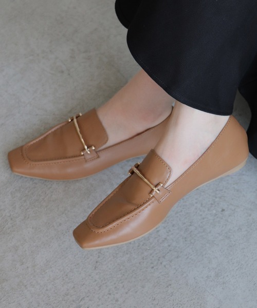 EVOL（イーボル）の「驚きの柔らかさで軽量【EVOL】スクエアソフトローファー IT9913（ローファー・レディース・ブラック/ブラック系その他/モカ/ダークベージュ/ブラウン系その他/アイボリー/ベージュ/シルバー/シルバーグレー・24.0cm/22.5cm/24.5cm/23.5cm/25.0cm/23.0cm/22.0cm）」の8枚目の写真