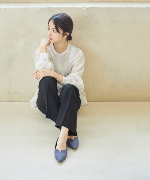menue（メヌエ）の「【ふわっと軽い エアスイート】 Uカット ポインテッドトゥ パンプス（パンプス・レディース・ブラック/ブラウン/イエロー/アイボリー/グレイッシュベージュ/ゼブラ/パープル系その他/ネイビー/ベージュ系/グリーン系/ホワイト系その他・22.5cm/23.5cm/24.5cm/25.5cm/23.0cm/24.0cm/25.0cm/26.0cm/21.5cm/22.0cm）」の17枚目の写真