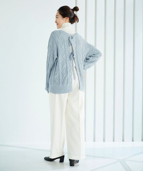 le.coeur blanc(ルクールブラン)の「ナチュラリーカーゴパンツ(カーゴパンツ・レディース・カーキオリーブ/オフホワイト・36/38)」の11枚目の写真