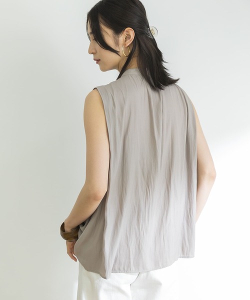 URBAN RESEARCH(アーバンリサーチ)の「割繊ボウタイブラウス(シャツ/ブラウス・レディース・ベージュ/オフホワイト/ブラック系その他・FREE)」の7枚目の写真