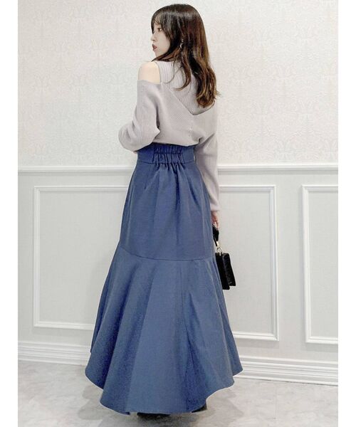 dazzlin（ダズリン）の「ボタンナローボリュームスカート（スカート・レディース・ブラック/モカ/インディゴブルー・SMALL/MEDIUM）」の21枚目の写真