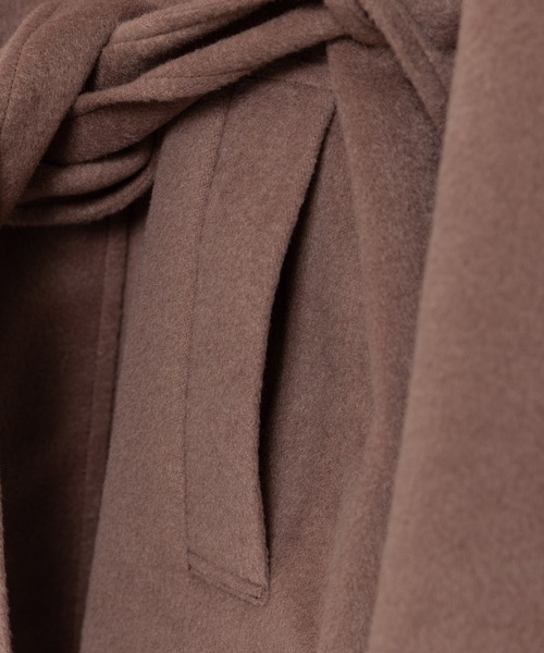 LAYMEE（レイミー）の「Parc long coat / パルクロングコート（その他アウター・レディース・モカ/ブラック・FREE）」の16枚目の写真