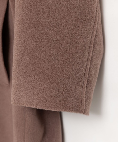 LAYMEE（レイミー）の「Parc long coat / パルクロングコート（その他アウター・レディース・モカ/ブラック・FREE）」の18枚目の写真