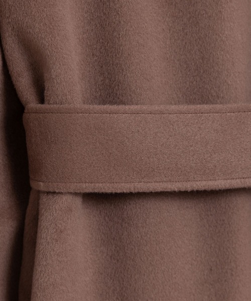 LAYMEE（レイミー）の「Parc long coat / パルクロングコート（その他アウター・レディース・モカ/ブラック・FREE）」の11枚目の写真