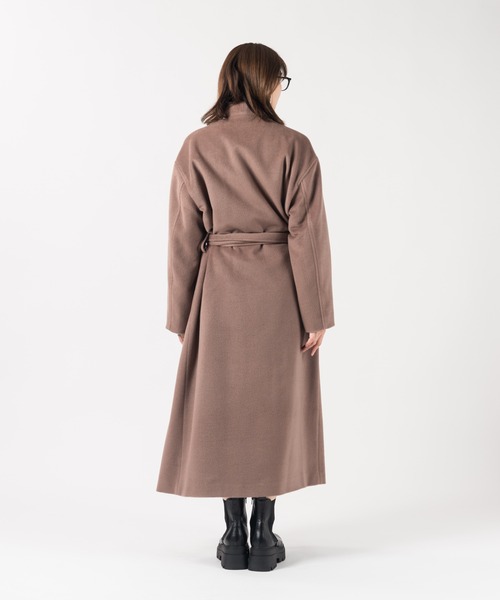 LAYMEE（レイミー）の「Parc long coat / パルクロングコート（その他アウター・レディース・モカ/ブラック・FREE）」の21枚目の写真