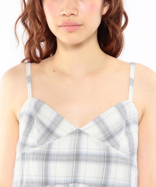 Another Edition（アナザーエディション）の「チェックキリカエキャミ/AEFC  CHK ｷﾘｶｴ CAMI◆（キャミソール・レディース・グレー/ライトピンク・ﾌﾘ-）」の12枚目の写真