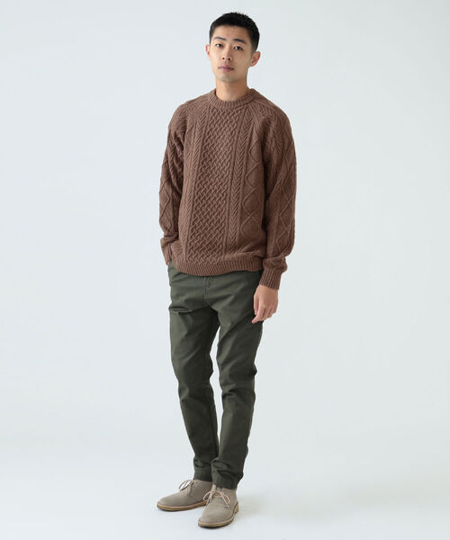 BEAMS（ビームス）の「BEAMS / 5G イタリー ラムウール ケーブルニット（ニット/セーター・メンズ・ブラック/ベージュ/オフホワイト・XL/M/S/L）」の12枚目の写真