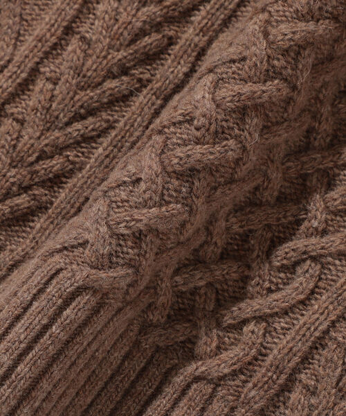 BEAMS（ビームス）の「BEAMS / 5G イタリー ラムウール ケーブルニット（ニット/セーター・メンズ・ブラック/ベージュ/オフホワイト・XL/M/S/L）」の21枚目の写真