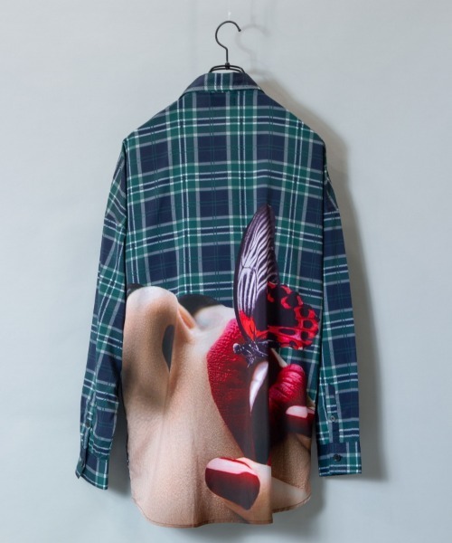 GALLIS ADDICTION（ガリスアディクション）の「GA CHECK-PHOTO L/S SHIRTS（シャツ/ブラウス・メンズ・グリーン/オレンジ・FREE）」の21枚目の写真