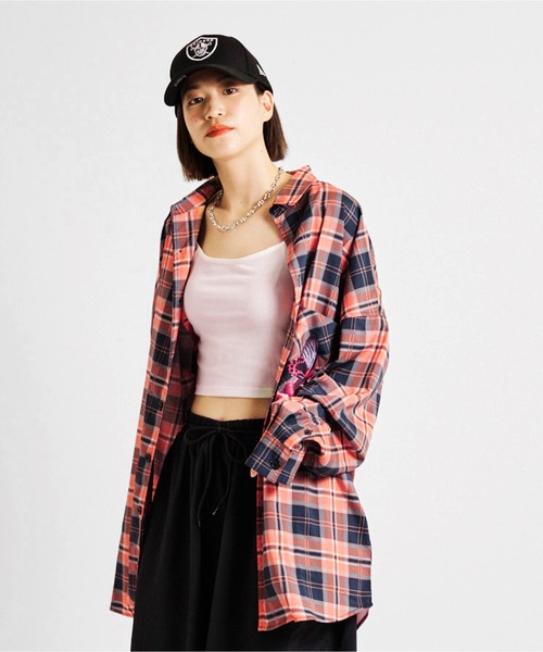GALLIS ADDICTION（ガリスアディクション）の「GA CHECK-PHOTO L/S SHIRTS（シャツ/ブラウス・メンズ・グリーン/オレンジ・FREE）」の7枚目の写真