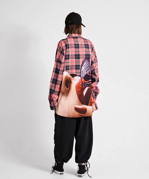 GALLIS ADDICTION（ガリスアディクション）の「GA CHECK-PHOTO L/S SHIRTS（シャツ/ブラウス・メンズ・グリーン/オレンジ・FREE）」の19枚目の写真