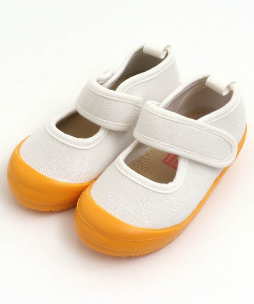 BREEZE(ブリーズ)の「【履きやすいベロクロ式】上履き(スリッポン・キッズ・ベージュ/グレー/オレンジ/ブルー・15 /18/17/19/14/16)」の4枚目の写真