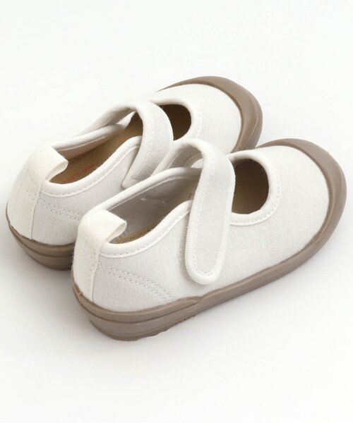 BREEZE(ブリーズ)の「【履きやすいベロクロ式】上履き(スリッポン・キッズ・ベージュ/グレー/オレンジ/ブルー・15 /18/17/19/14/16)」の5枚目の写真