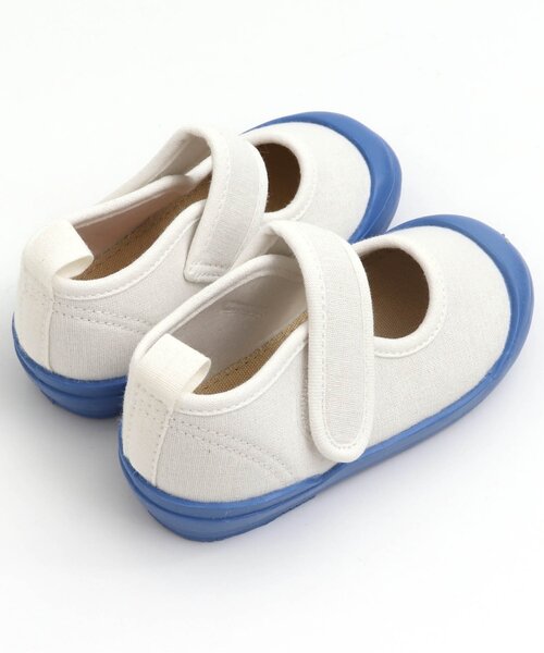 BREEZE(ブリーズ)の「【履きやすいベロクロ式】上履き(スリッポン・キッズ・ベージュ/グレー/オレンジ/ブルー・15 /18/17/19/14/16)」の6枚目の写真