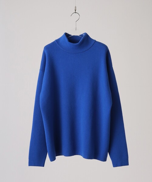 tk.TAKEO KIKUCHI（ティーケータケオキクチ）の「◆【洗える】モッチモチニット モックネックプルオーバー（ニット/セーター・メンズ・オフホワイト/ブラック/ダークグリーン/オレンジ/パープル系/ブルー・01/02/03）」の5枚目の写真