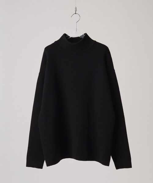 tk.TAKEO KIKUCHI（ティーケータケオキクチ）の「◆【洗える】モッチモチニット モックネックプルオーバー（ニット/セーター・メンズ・オフホワイト/ブラック/ダークグリーン/オレンジ/パープル系/ブルー・01/02/03）」の3枚目の写真