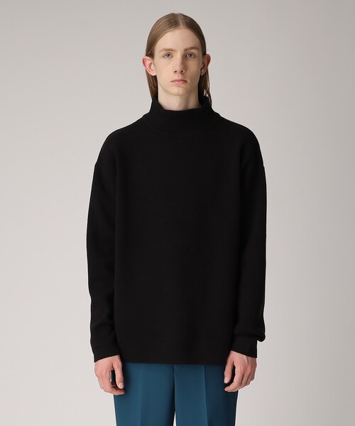 tk.TAKEO KIKUCHI（ティーケータケオキクチ）の「◆【洗える】モッチモチニット モックネックプルオーバー（ニット/セーター・メンズ・オフホワイト/ブラック/ダークグリーン/オレンジ/パープル系/ブルー・01/02/03）」の11枚目の写真