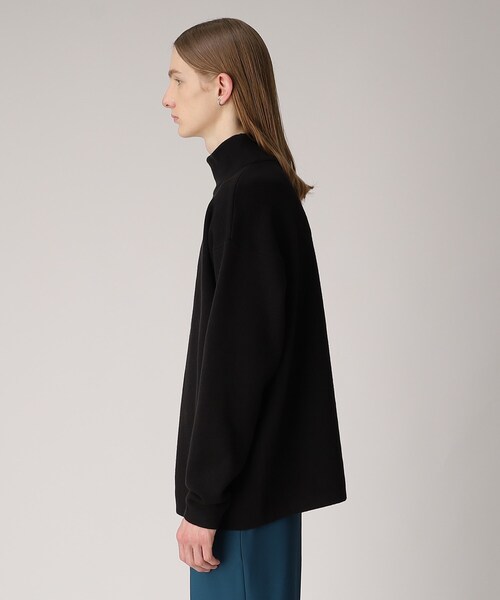 tk.TAKEO KIKUCHI（ティーケータケオキクチ）の「◆【洗える】モッチモチニット モックネックプルオーバー（ニット/セーター・メンズ・オフホワイト/ブラック/ダークグリーン/オレンジ/パープル系/ブルー・01/02/03）」の14枚目の写真