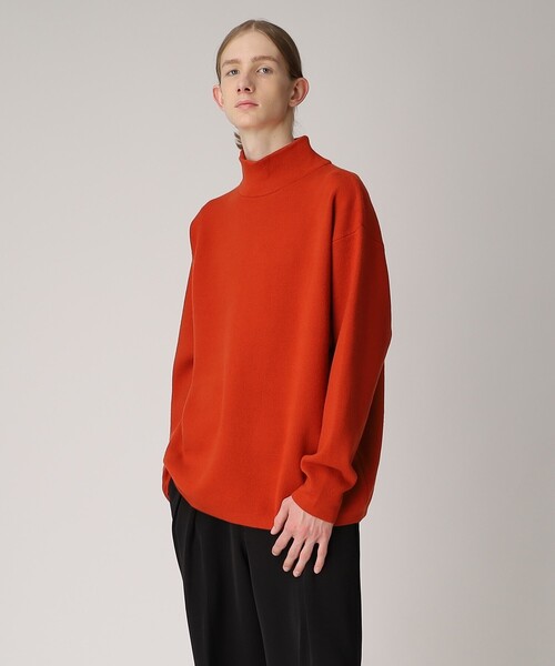 tk.TAKEO KIKUCHI（ティーケータケオキクチ）の「◆【洗える】モッチモチニット モックネックプルオーバー（ニット/セーター・メンズ・オフホワイト/ブラック/ダークグリーン/オレンジ/パープル系/ブルー・01/02/03）」の21枚目の写真