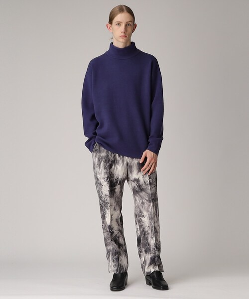 tk.TAKEO KIKUCHI（ティーケータケオキクチ）の「◆【洗える】モッチモチニット モックネックプルオーバー（ニット/セーター・メンズ・オフホワイト/ブラック/ダークグリーン/オレンジ/パープル系/ブルー・01/02/03）」の16枚目の写真