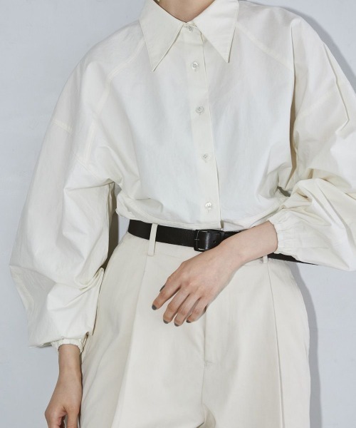 CANAL JEAN(キャナルジーン)の「TODAYFUL(トゥデイフル) "Volumesleeve Typewriter Shirts"ボリュームスリーブタイプライターシャツ/12120417(シャツ/ブラウス・レディース・キナリ・ONE SIZE)」の1枚目の写真