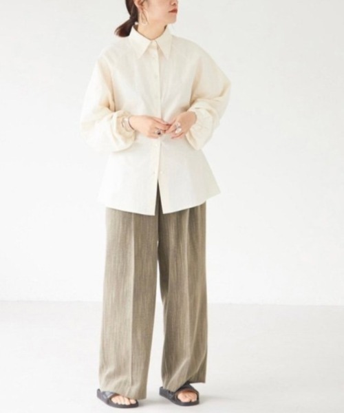 CANAL JEAN(キャナルジーン)の「TODAYFUL(トゥデイフル) "Volumesleeve Typewriter Shirts"ボリュームスリーブタイプライターシャツ/12120417(シャツ/ブラウス・レディース・キナリ・ONE SIZE)」の17枚目の写真