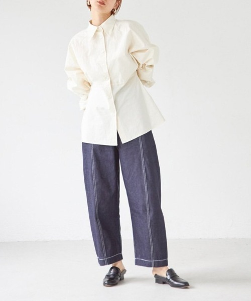 CANAL JEAN(キャナルジーン)の「TODAYFUL(トゥデイフル) "Volumesleeve Typewriter Shirts"ボリュームスリーブタイプライターシャツ/12120417(シャツ/ブラウス・レディース・キナリ・ONE SIZE)」の13枚目の写真