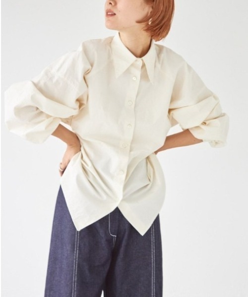 CANAL JEAN(キャナルジーン)の「TODAYFUL(トゥデイフル) "Volumesleeve Typewriter Shirts"ボリュームスリーブタイプライターシャツ/12120417(シャツ/ブラウス・レディース・キナリ・ONE SIZE)」の9枚目の写真