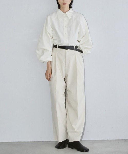 CANAL JEAN(キャナルジーン)の「TODAYFUL(トゥデイフル) "Volumesleeve Typewriter Shirts"ボリュームスリーブタイプライターシャツ/12120417(シャツ/ブラウス・レディース・キナリ・ONE SIZE)」の10枚目の写真