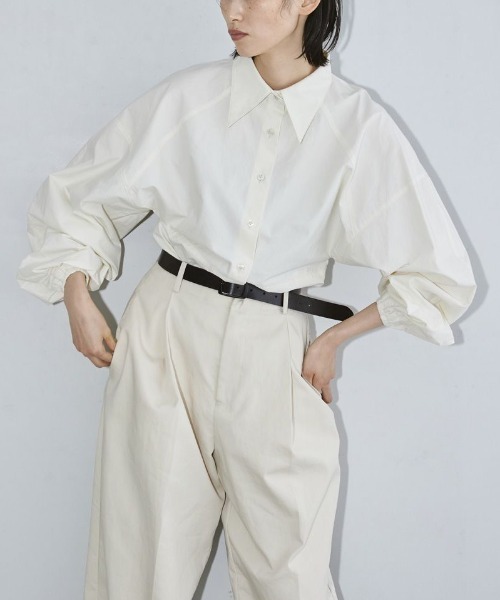 CANAL JEAN(キャナルジーン)の「TODAYFUL(トゥデイフル) "Volumesleeve Typewriter Shirts"ボリュームスリーブタイプライターシャツ/12120417(シャツ/ブラウス・レディース・キナリ・ONE SIZE)」の12枚目の写真