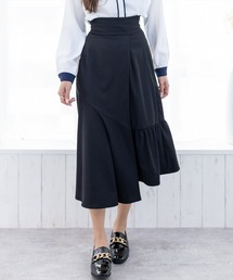 clear | ハイウエスト切替フレアスカート ≪2022AW新作≫(スカート)