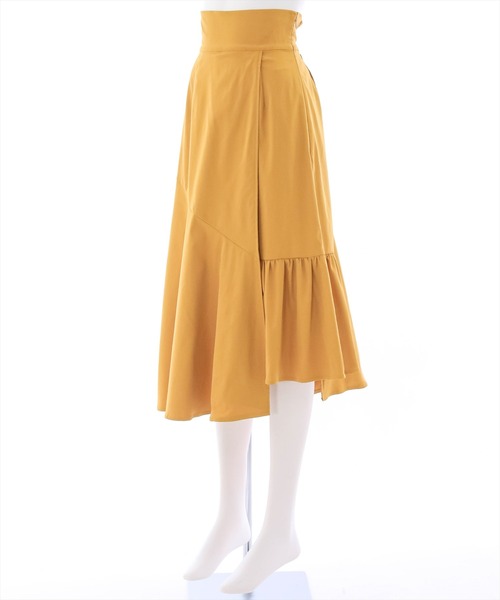 clear（クリア）の「ハイウエスト切替フレアスカート（スカート・レディース・ブラック/サンドベージュ/マスタード/ピンク・S/M）」の5枚目の写真