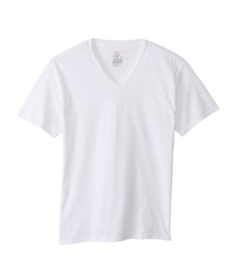 【Hanes/ヘインズ】メンズ グローバルバリューライン【2枚組】RS VネックTシャツ