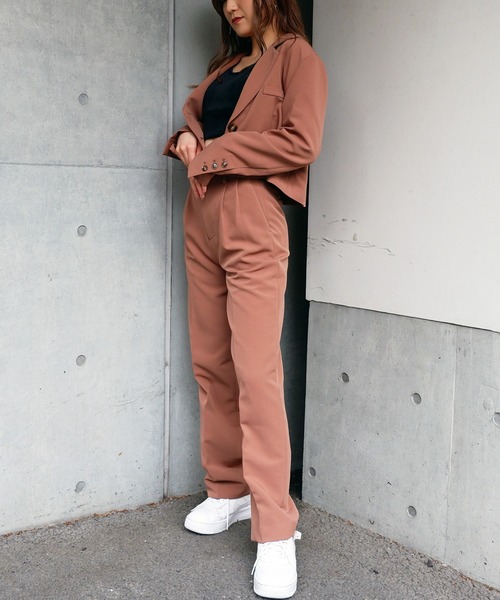 SPIRALGIRL(スパイラルガール)の「テーラーショートジャケット(テーラードジャケット・レディース・ブラック/ブラウン/ボルドー・FREE)」の16枚目の写真