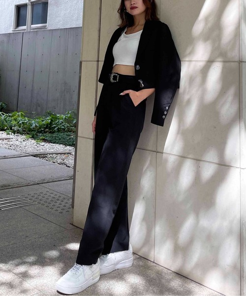 SPIRALGIRL(スパイラルガール)の「テーラーショートジャケット(テーラードジャケット・レディース・ブラック/ブラウン/ボルドー・FREE)」の12枚目の写真