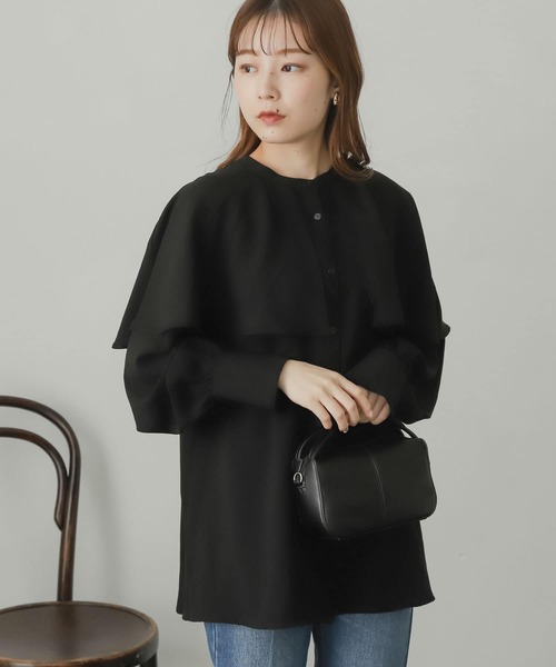 未使用品　URBAN RESEARCH ケープブラウス アーバンリサーチ ロッソ URBAN RESEARCH ROSSO 2WAYケープブラウス