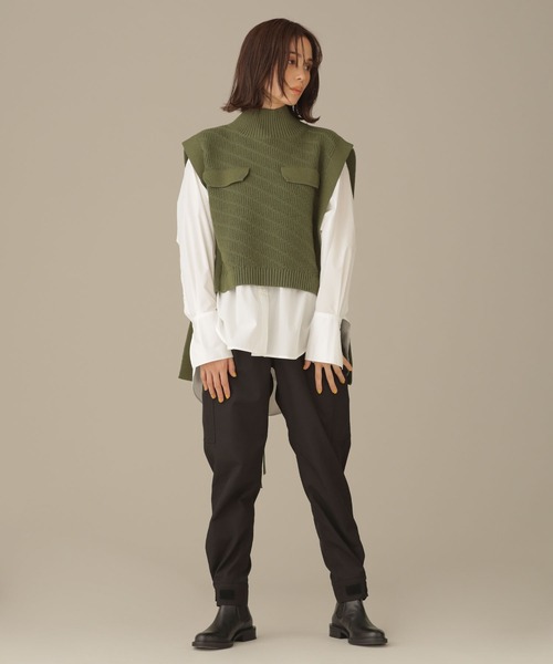 NANO universe（ナノユニバース）の「LB.03/タスランカルゼイージーカーゴパンツ（カーゴパンツ・レディース・ブラック/カーキ・Ⅰ/Ⅱ）」の16枚目の写真